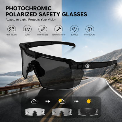 Photochromic Polarized Safety Glasses UV400