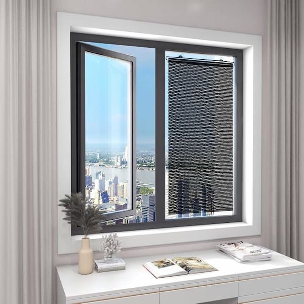 Indoor Retractable Roller Sunshade with Suction