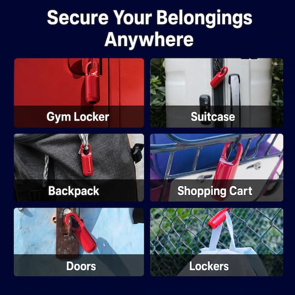 Smart lock USB Rechargeable Fingerprint Padlock