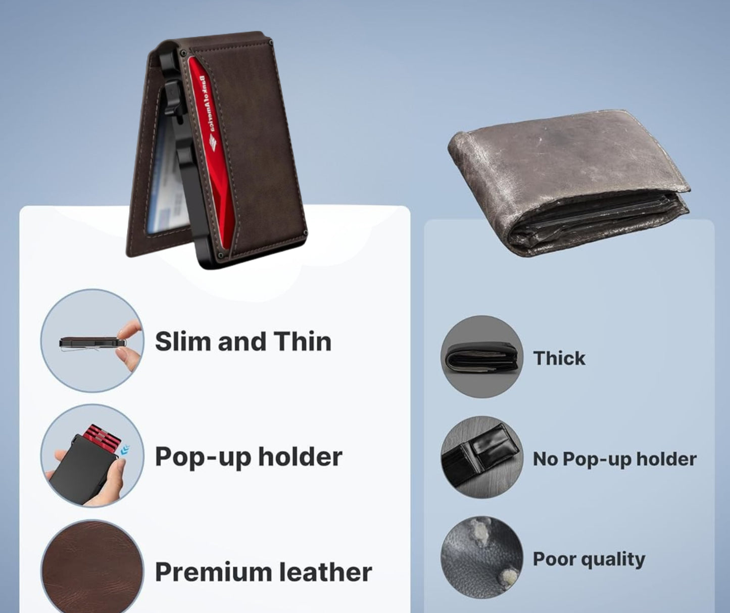 The Ultimate Smart Pop-Up Wallet: Slim, Secure, & RFID Protected