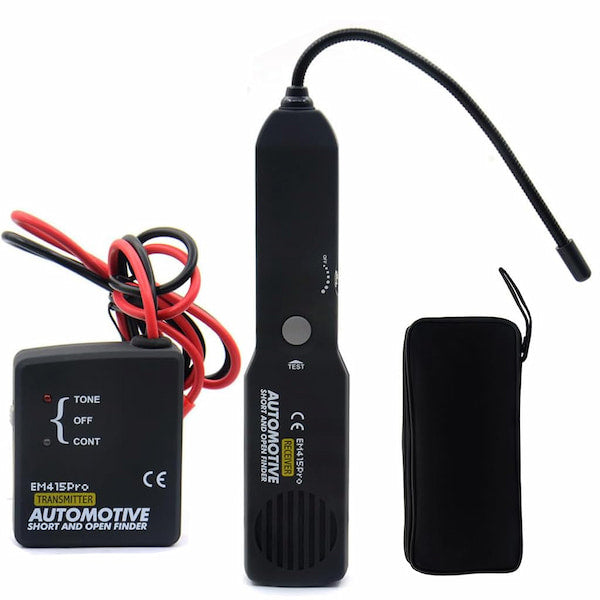Automotive circuit detector, automotive repair tool, for tracing cables or wires