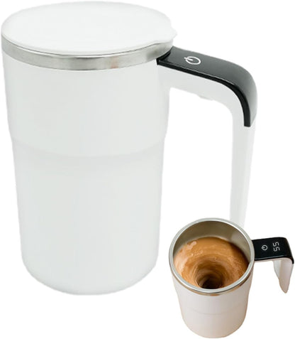 Self-Mixing Coffee Cup with Lid – Smart, Fun & Practical