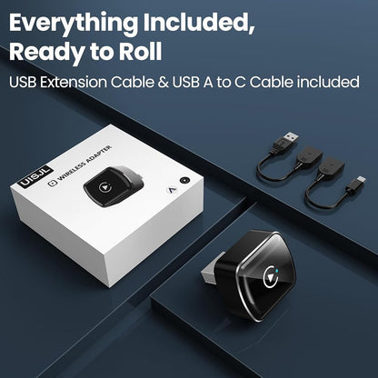 Wireless CarPlay Adapter for Apple iPhone -Mini car Play Android Auto Adapter