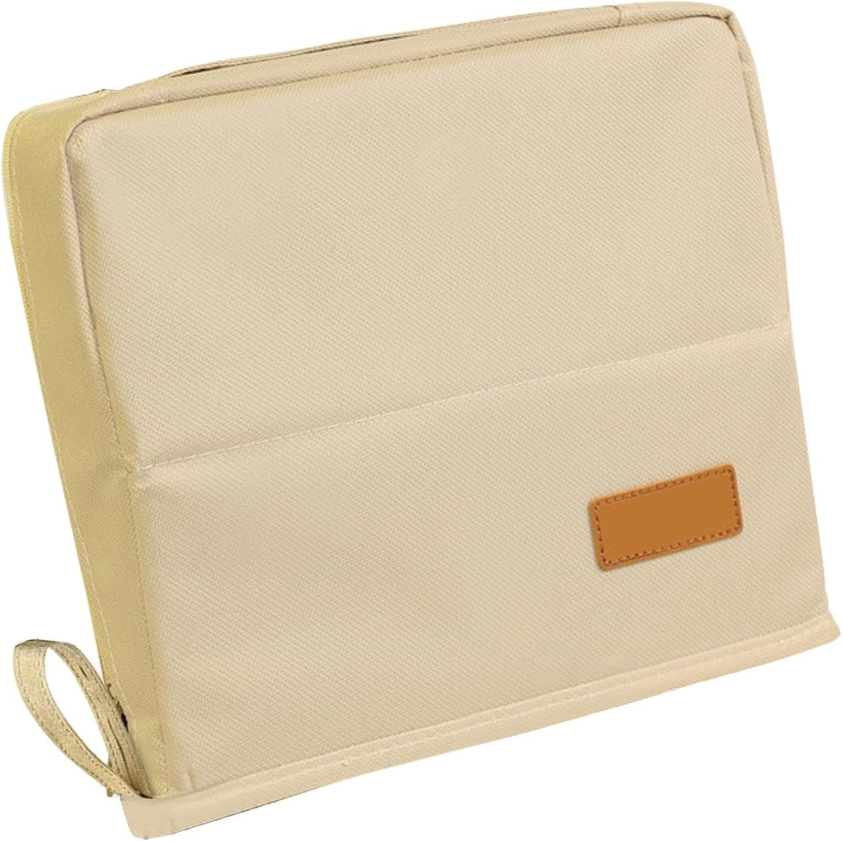 Doresty Standing Makeup Bag, Portable Leather Standing Makeup