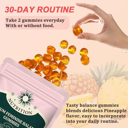 Feminine Gummies Balance Nutrition - pH Balance for Women Health Natural