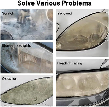 Headlight restoration kit with ceramic coating