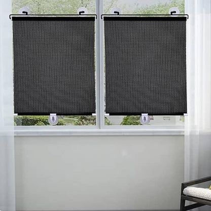 Indoor Retractable Roller Sunshade with Suction