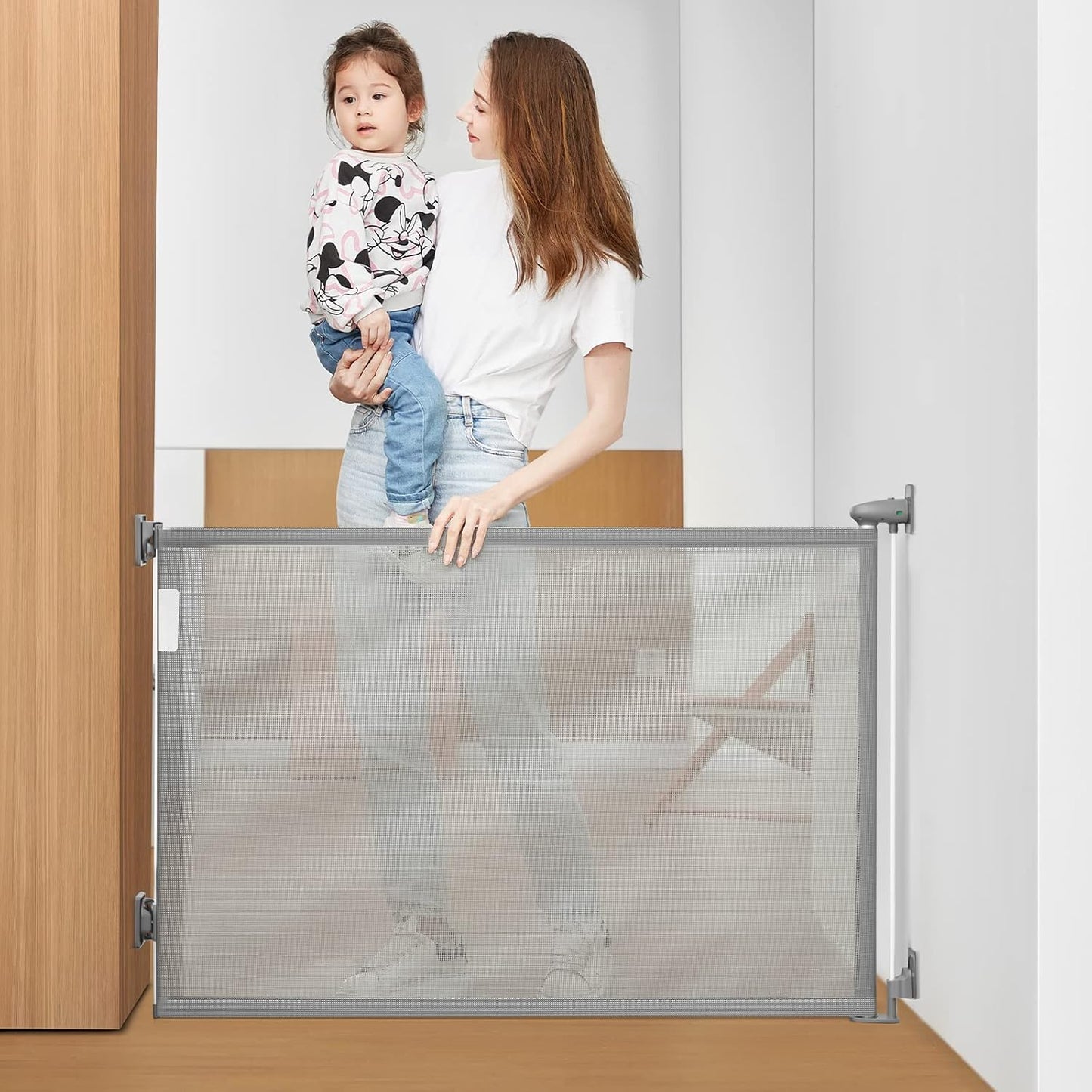 Baby Gates Extra Wide Customized Mesh Safety Door Stair