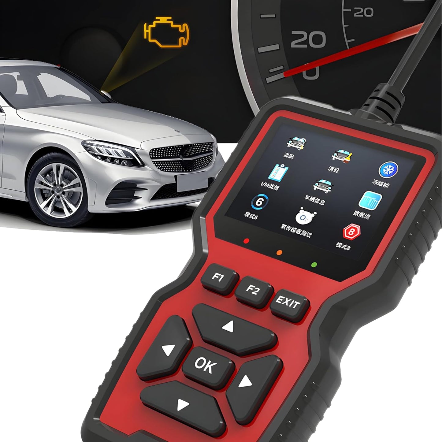 OBD2 Advanced Diagnostic Tool Professional Engine Code Reader