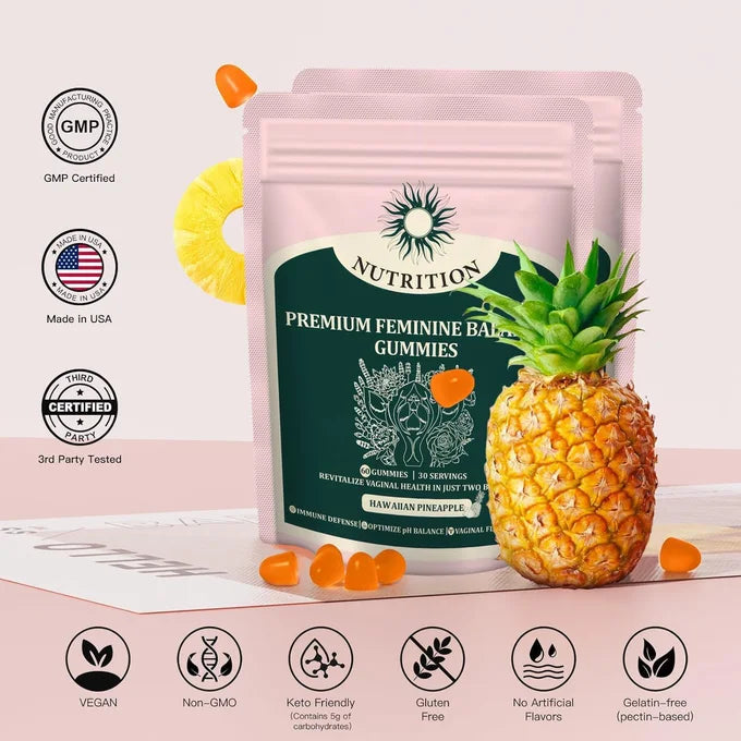 Feminine Gummies Balance Nutrition - pH Balance for Women Health Natural