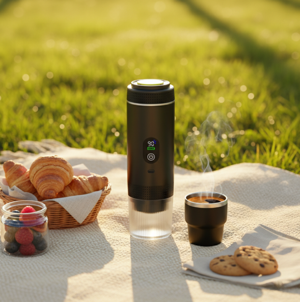 Portable Espresso Machine with LED Screen-3 in 1