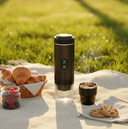 Portable Espresso Machine with LED Screen-3 in 1