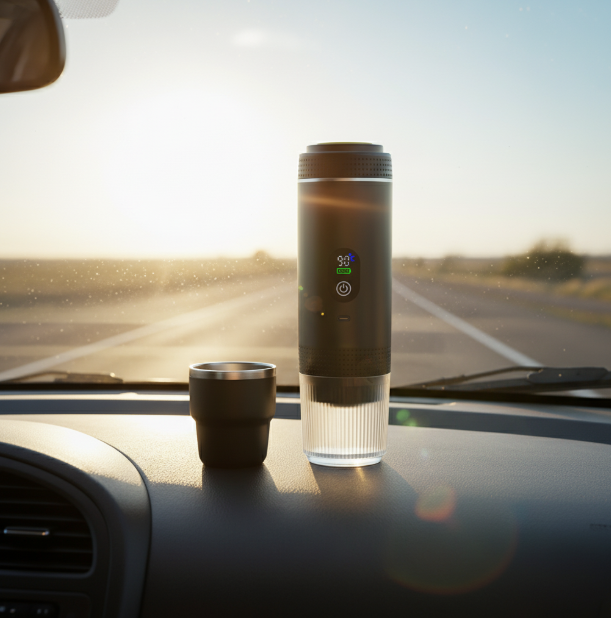 Portable Espresso Machine with LED Screen-3 in 1