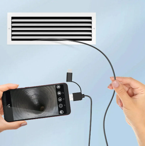 Endoscopic camera for smartphones- 5M USB Type-C Inspection Cable, Flexible, Waterproof, LED