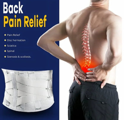Lower Back Support Belt for Men Women Back Pain with 4 Ergonomic Stays