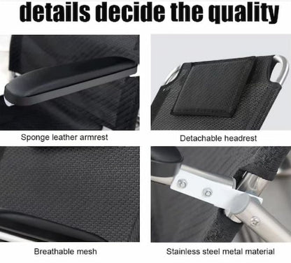 Breathable Adjustable Sit-up Neck Backrest Folding Chair back support