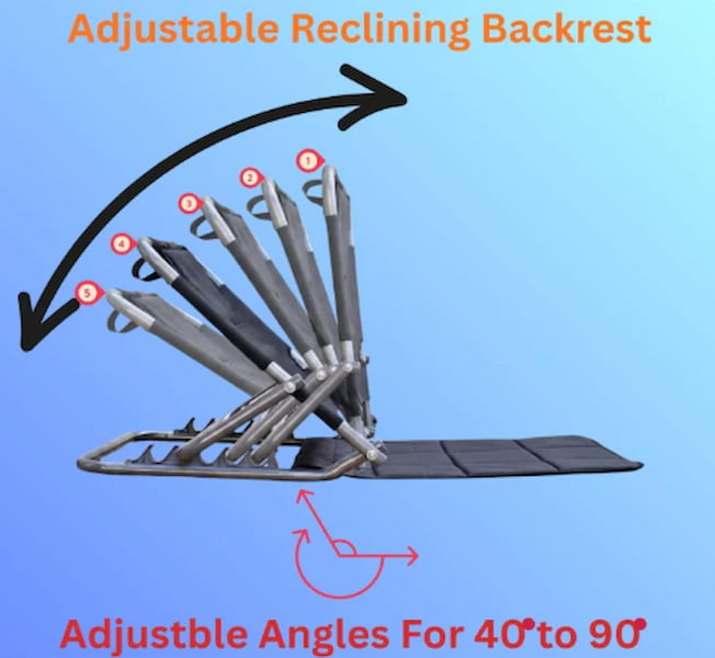 Breathable Adjustable Sit-up Neck Backrest Folding Chair back support