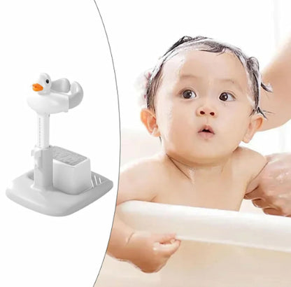 Baby Shower Stand with Support Stool, Emeralune Baby Bath Adjustable Toddler Shower Stand Shower