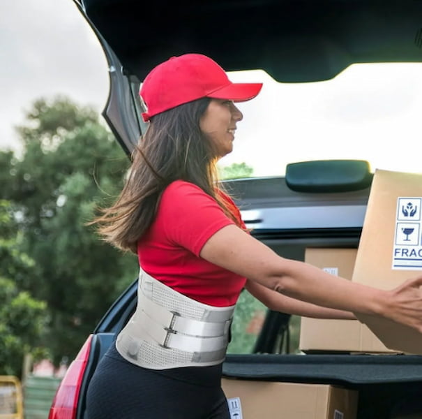 Lower Back Support Belt for Men Women Back Pain with 4 Ergonomic Stays