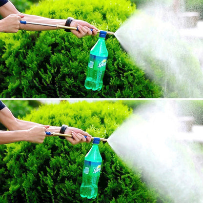 Garden Push Pull Watering Can Brass Gun Sprayer Adjustable Nozzle Water Pressure Atomization Sprayer