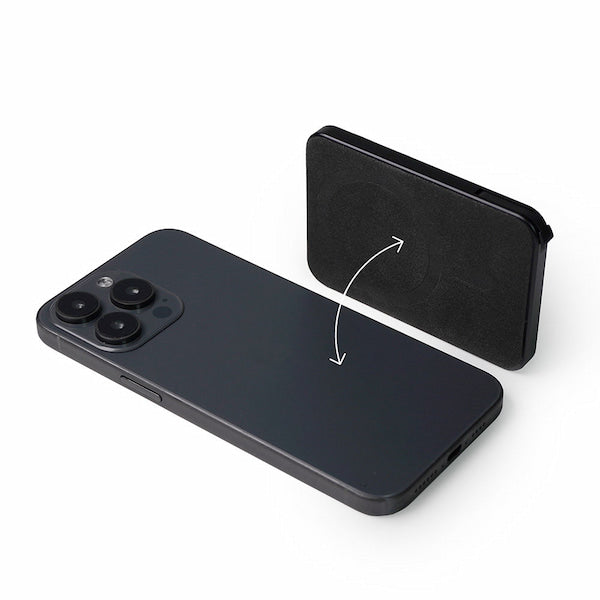 Magnetic Aluminum Metal Credit Card Holder Phone Wallet Slim Leather RFID Credit Card Case