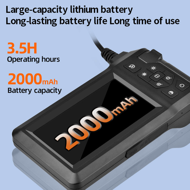 Endoscope Camera with Light-1080P Fixed Focus SLR Inspection Camera with Single 8mm 4.3-inch Lens, 5M Hard Cable