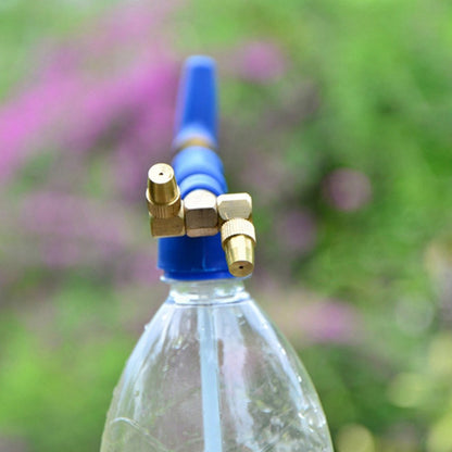 Garden Push Pull Watering Can Brass Gun Sprayer Adjustable Nozzle Water Pressure Atomization Sprayer