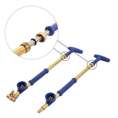 Garden Push Pull Watering Can Brass Gun Sprayer Adjustable Nozzle Water Pressure Atomization Sprayer