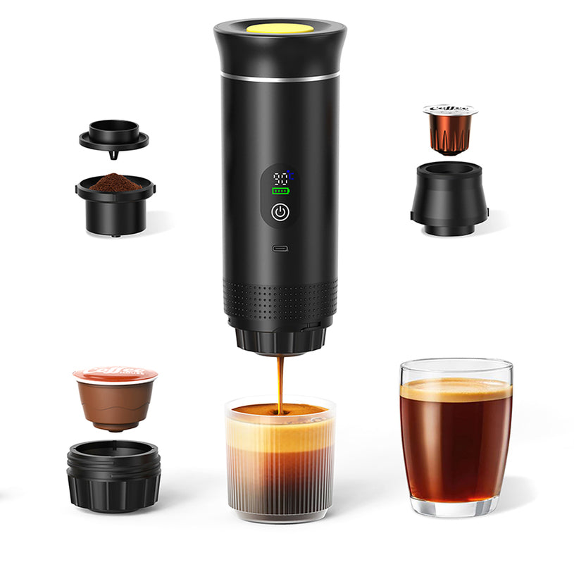 Portable Espresso Machine with LED Screen-3 in 1