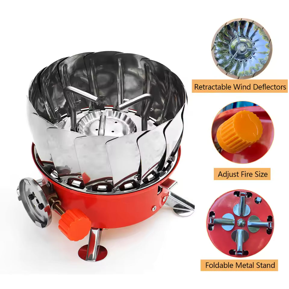 Portable Windproof Camping Gas Stove
