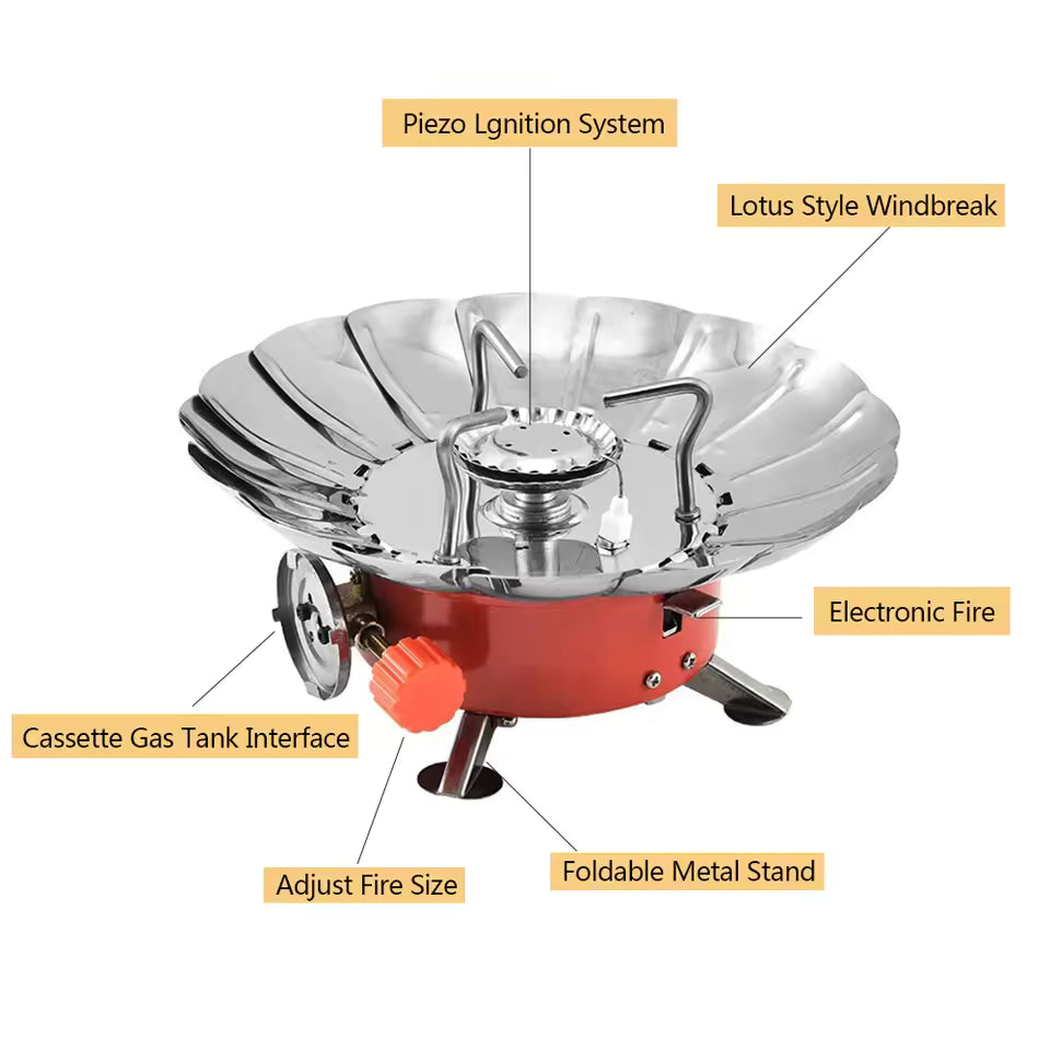 Portable Windproof Camping Gas Stove
