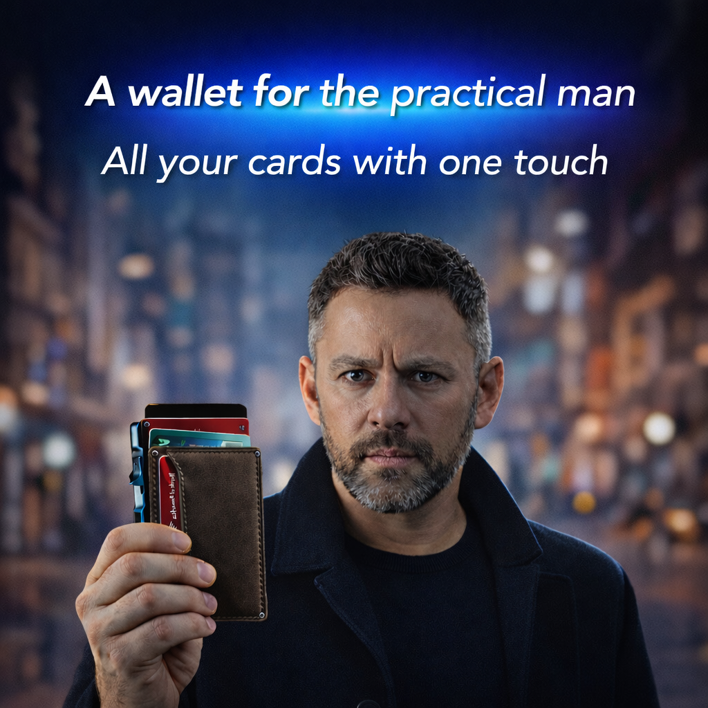The Ultimate Smart Pop-Up Wallet: Slim, Secure, & RFID Protected