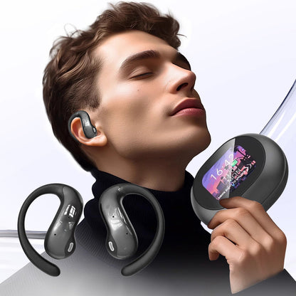 Smart Translation Earbuds Wireless Bluetooth Ear Headphones with Touch Screen, IPX4 Waterproof