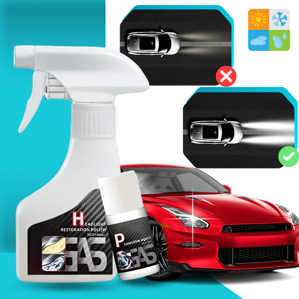Headlight restoration kit with ceramic coating
