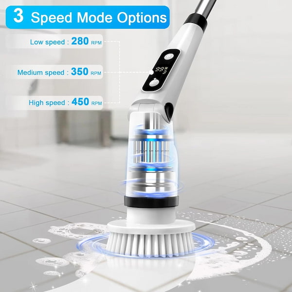 8-in-1 Cordless Flexible Electric Scrubber