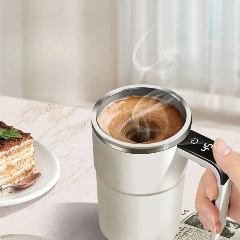 Self-Mixing Coffee Cup with Lid – Smart, Fun & Practical