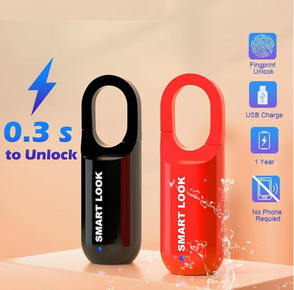 Smart lock USB Rechargeable Fingerprint Padlock